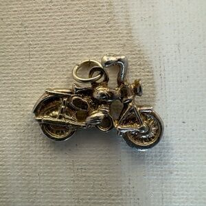 Gold Motorcycle Pendant